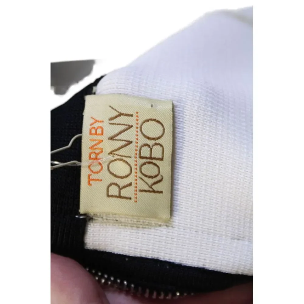 Torn by Ronny Kobo Womens Round Hem Zippered Stretch Pencil Skirt White Size XS